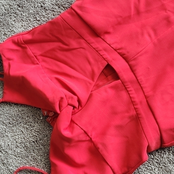 socialite red jumpsuit - Picture 5 of 7